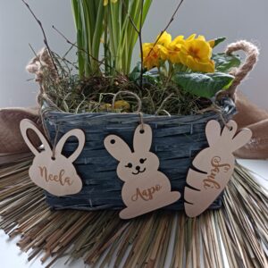 Pääsiäiskoristeet omalla nimellä