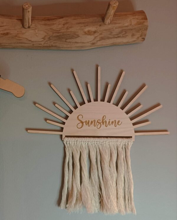 Sunshine makramee- seinäkoriste - Image 2