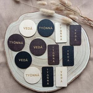 VEDÄ/TYÖNNÄ-ovikyltti